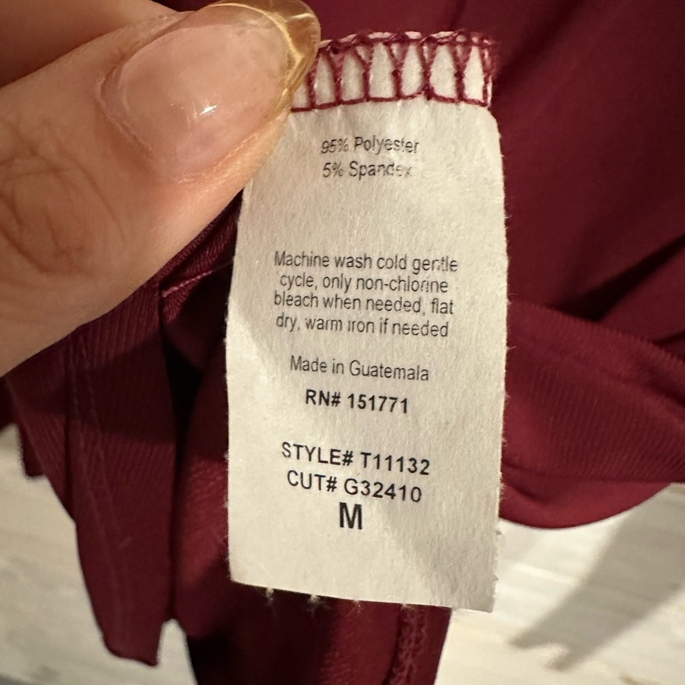 Gilli Women's Burgundy Long Sleeve Top - Picture 4 of 6